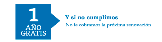 1 año gratis de seguro Pelayo. Y si no te cubrimos, no te cobramos la renovación.