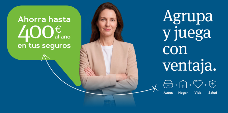 Agrupa tus seguros con Pelayo y juega con ventaja ahorrando.